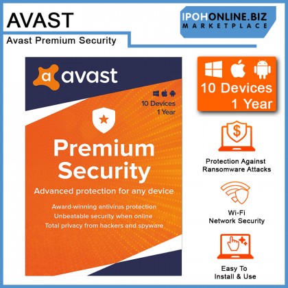 Avast Premium Security 10 Devices 1 Year - FOC USB PenDrive Installation